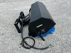PROWORKS 72″ Hydraulic Angle Broom Skid Steer Attachment Half Poly Wire Brush