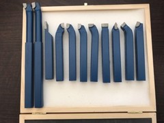 11Pcs 1/2” Carbide Metal Tool Knife Set for Mini Lathe Cutting Turning Tools