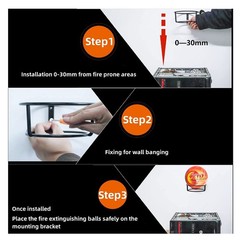 12 PACK Automatic Fire Ball Extinguisher With Bracket for ABCEF Type Fire