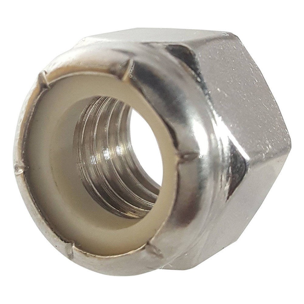 304 18-8 Locknut, Nylon Insert 4#,6#,8#,10#,1/4,5/16,3/8,7/16,1/2,5/8,3/4,7/8,1