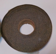 Cork Rubber Gasket Rolls, Water-Resistant, 2 In W, 50 Ft L, 3/8 In Thick, Qty 2