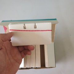 Vtg Rolodex C24 Blank White Unruled Refill Cards 2.25″ x 4″Rotary File 9 Packs