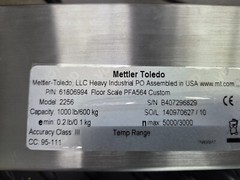 Mettler Toledo 1000lb Floor Scale Weigh Station, 24″ x 24″, TB600529-3, 2256