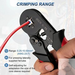 Ferrule Crimping Tool Kit Wire Ferrules Kit Crimper Pliers with 1800PCS Wire End