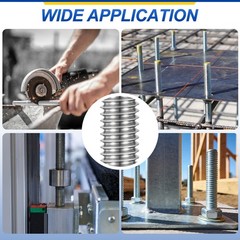 1/4″-20 UNC Fully Threaded Rod 304 Stainless Steel 2.76″ Length Thread