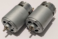 2X Mabuchi 12 VDC Low Speed / High Torque Appliance / Hobby Motor – 3.17mm Shaft