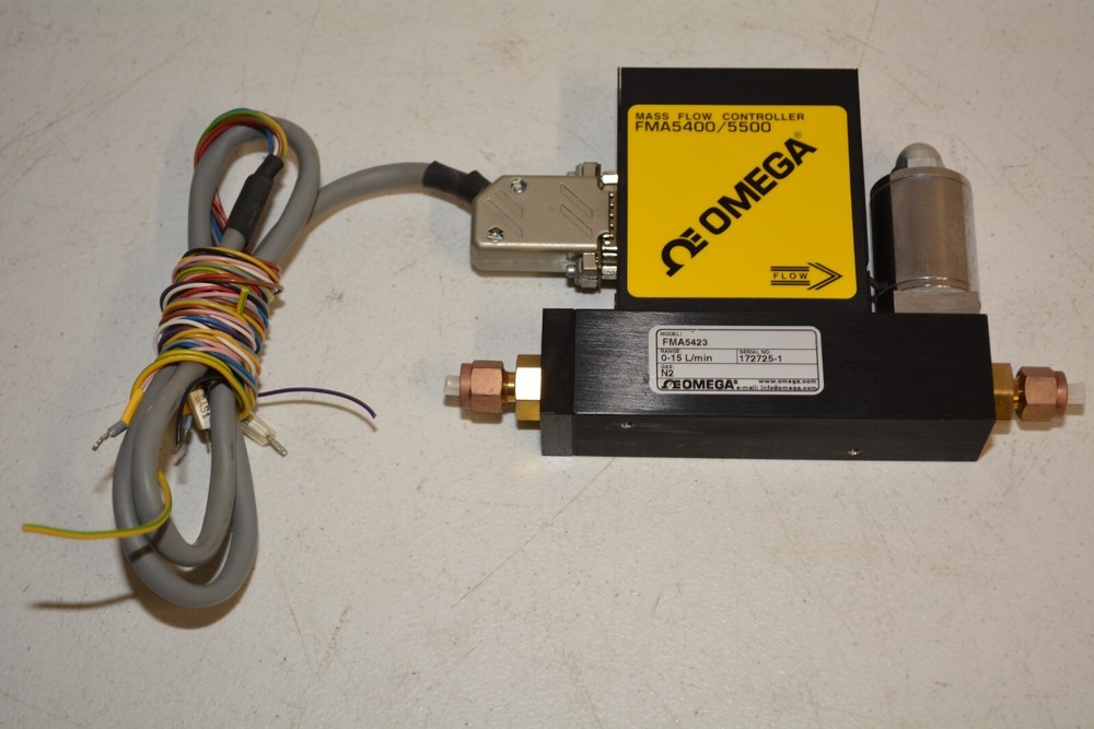^ Omega FMA5423 Mass Flow Controller 0-15 L/min N2 Gas #W5317