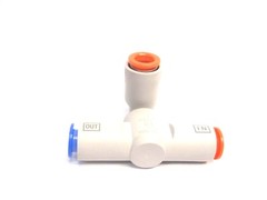 SMC VR1220F Shuttle Valve Fitting 3/8 Inch Port 2 In 1 Out