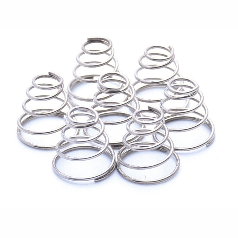 304Stainless Steel Coil Springs,Conical Cone Compression Spring Wire Dia 0.4-2mm