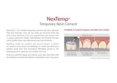 Premier Dental NexTemp OPAQUE Temporary Resin Cement 5ml Automix Syringe + Tips