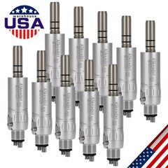 1-10 ASkeadnt Dental Slow Low Speed Handpiece Air Motor E-type 4Holes Micromotor