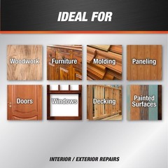 DAP 541 Series 00541 1/2pt Natural Plastic Wood-X w/Drydex, 1/2 Pint