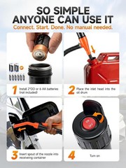 Eco-Friendly Portable Siphon Pump: No Spills, Quick Transfers, Universal Fit