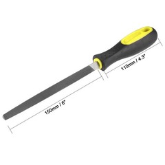 Second Cut Grade High Carbon Steel Triangle Side Three Square File 6 Inch