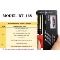 Battery Tester Checker Universal For AA AAA C D 9V 1.5V Button Cell Batteries