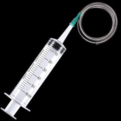 Jeringa Plastico Grande de 60 ml y 20 ml con Tubo de 13 Pulgadas Laboratorios…