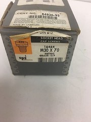 Unbrako 16464 M30 X 70 Socket Cap Screw New Open Box