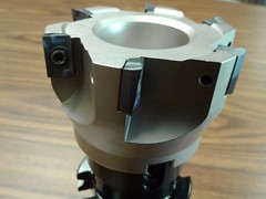 3″ 90 degree indexable face shell mill,face milling cutter APKT w. CAT40 arbor