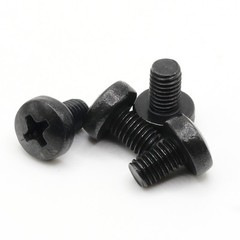 Stainless Screws for MINI Cooper License Plates (Set of 4, Black, Rear)