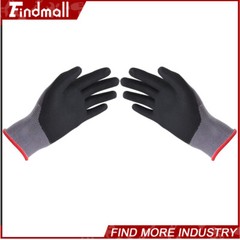 Findmall 3 Pairs S-Size Work Gloves MicroFoam Nitrile Coated Knit Nylon Gloves