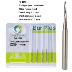 Wave Dental Carbide Burs FG 169L 699 699L 702L High Speed Friction Grip Midwest