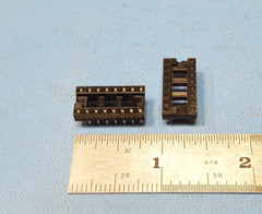 (14 PCs) IC SOCKET , 16 PIN , CAMBION, DIP , THROUGH_HOLE, Kynar Film Protected