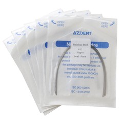 AZDENT Dental Orthodontic Stainless Steel Round Arch Wire Natural Form/Oval Form