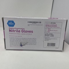 Medpride Medical Examination Nitrile Gloves-Medium-Box of 100 Gloves, Blue