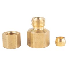 1/4″ FNPT x 1/4″ Compression Brass Female Pipe Fitting Connector with Ferrule