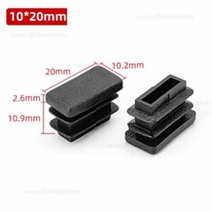 Rectangular Plastic End Caps For Tubing Blanking Plugs Inserts Furniture Feet