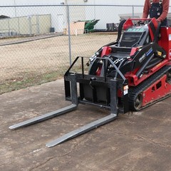 Titan Attachments Mini Skid Steer Pallet Fork Attachment, 42″ Fork Blades
