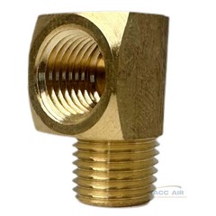 5 Pack 1/4″ NPT Brass Street Elbow 90 Degree Pipe Thread Fitting Male Female
