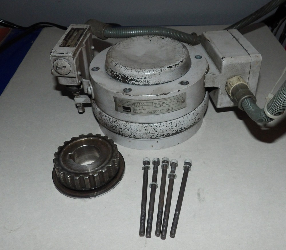 Binder Electromagnetic Brake – 77 10013A00 w/ Accessories -Muller Martini