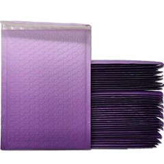 Pink and Purple Gradient Slide 6×10 inch Colored Poly Bubble Mailers Combo, Uniq