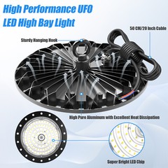 10 Pack 200W UFO LED High Bay Light Shop Industrial Commercial Factory Warehouse