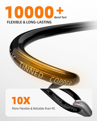 18 Gauge Wire 3 Conductor Tinned Copper PVC Cable IP68 Waterproof Flexible Low
