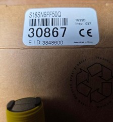 BANNER S18SN6FF50Q / 30867 SENSOR (NEW IN BOX)
