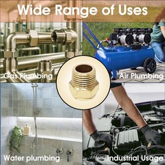 Connector Fitting, Female Flare x Male NPT Adapter Reducer for Propane Gas