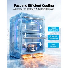 Uimoso 24-Inch Drawer Refrigerator and Freezer Combo for Undercounter Use