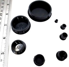 Sheet Metal Hole Plugs 17 Hole Sizes Fit 1/16″ to 1/8″ Panel, Hard Nylon Plastic