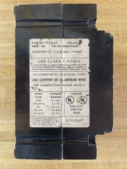 Boltswitch PT323 Pullout Switch 2Poles 100A 240AC/125DC for Class T Fuses