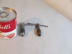 One Starrette “T” Handle Tap Holder 93-B & one unmarked