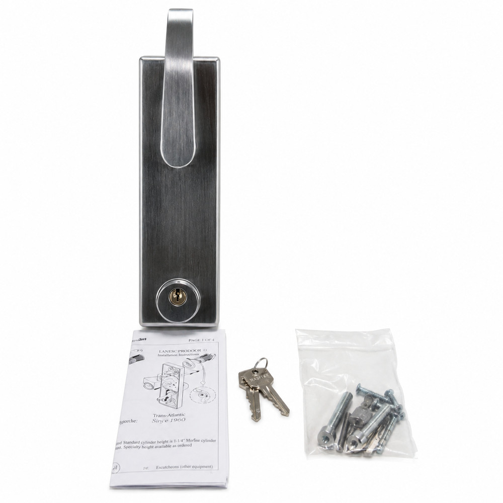 Taco ED-EL500-US26D Entry Lever Trim Panic Exit Device Chrome Open Box