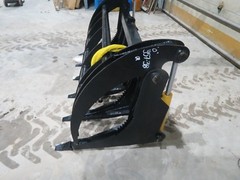 74 Inch skid steer MS Attachments root rake grapple Heavy Duty Cat Case Bobcat