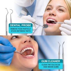Dental Tools, 6-Pack Stainless Steel Teeth Cleaning Kit – Dental Scraper, Pic…