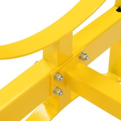 Heavy Duty Stackable Oil Barrel Bracket Yellow Drum Rack Steel 1600lbs Capacity