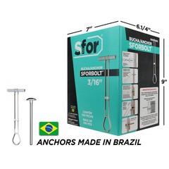 (Pack of 200) – 100 Anchors + 100 Bolts – – 3/16″ Heavy-Duty Drywall Anchors …
