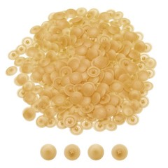 300Pcs Plastic Screw Cap Covers 12mm Tapping Screw Cover Dark Yellow