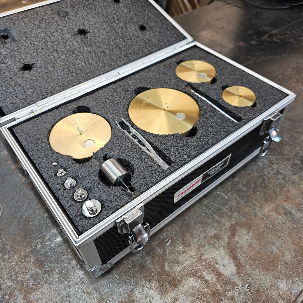 Troemner 1g-1.25kg 10pc Calibration Weights Currently In Calibration w/ Case