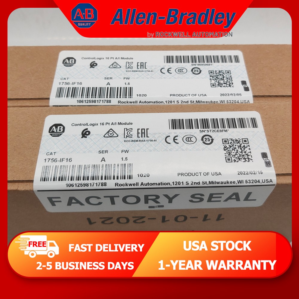 PLC-AB AB 1756-IF16 SER A ControlLogix 16 Pt Input Module 1756IF16 PLC US